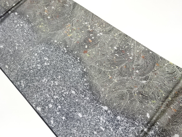 JAPANESE KIMONO / FUKURO OBI / HIKIHAKU / WOVEN STREAM WATER 